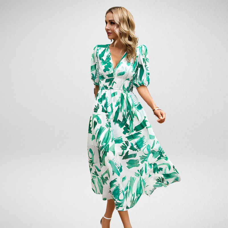 Thea - Charmantes Damenkleid mit V-Ausschnitt in Elegant