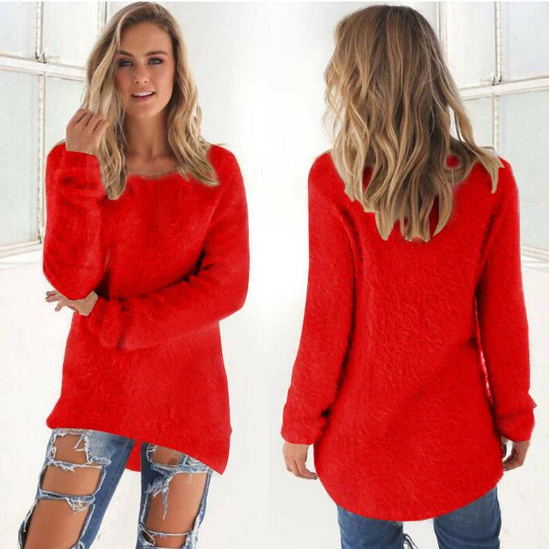 Amelia - Lässiger flauschiger Pullover