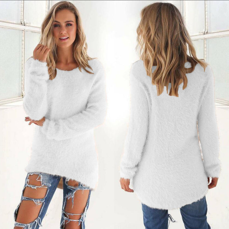 Amelia - Lässiger flauschiger Pullover