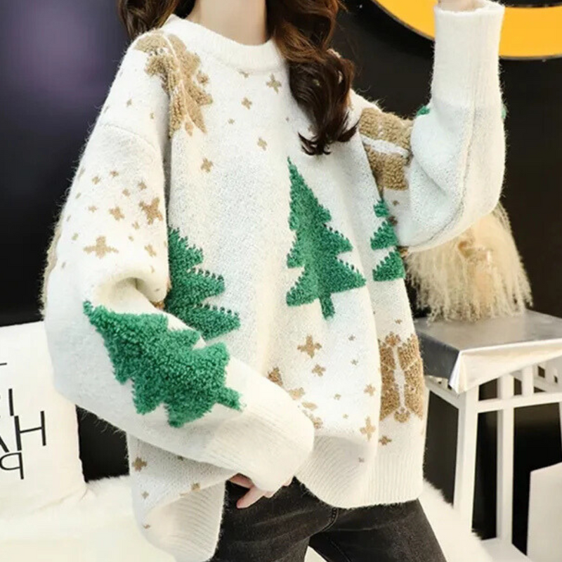 Stylischer Weihnachtspulli für Damen