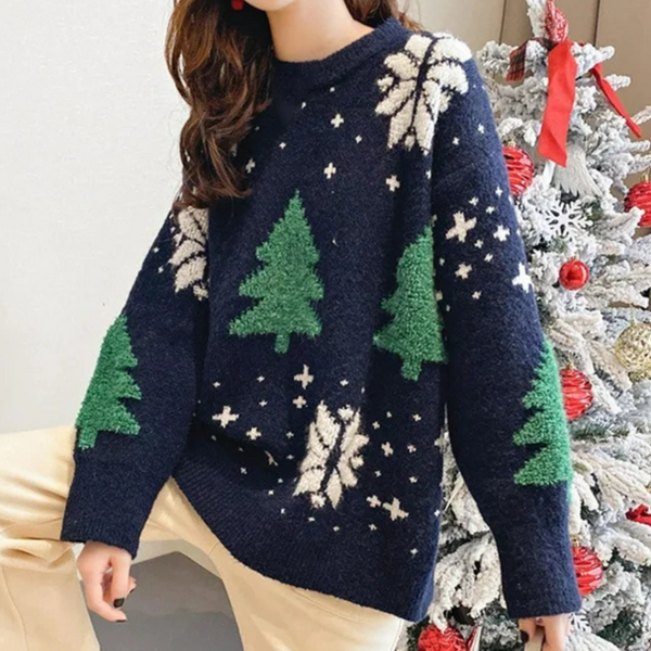 Stylischer Weihnachtspulli für Damen