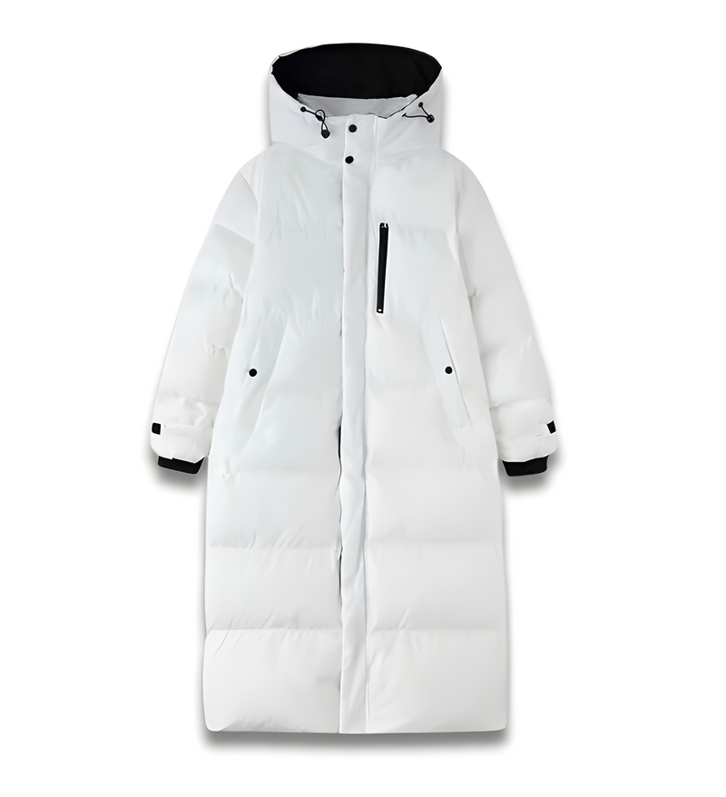 Anita - Winddichte lange Daunenjacke für Damen