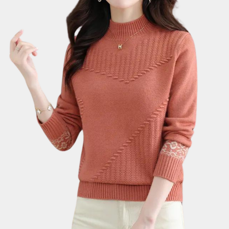 Warmer Strickpulli für Frauen