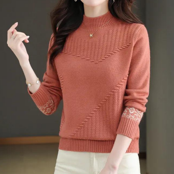 Warmer Strickpulli für Frauen