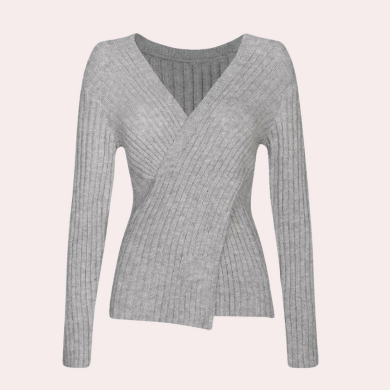 Trendy Chic Damenpullover Wein