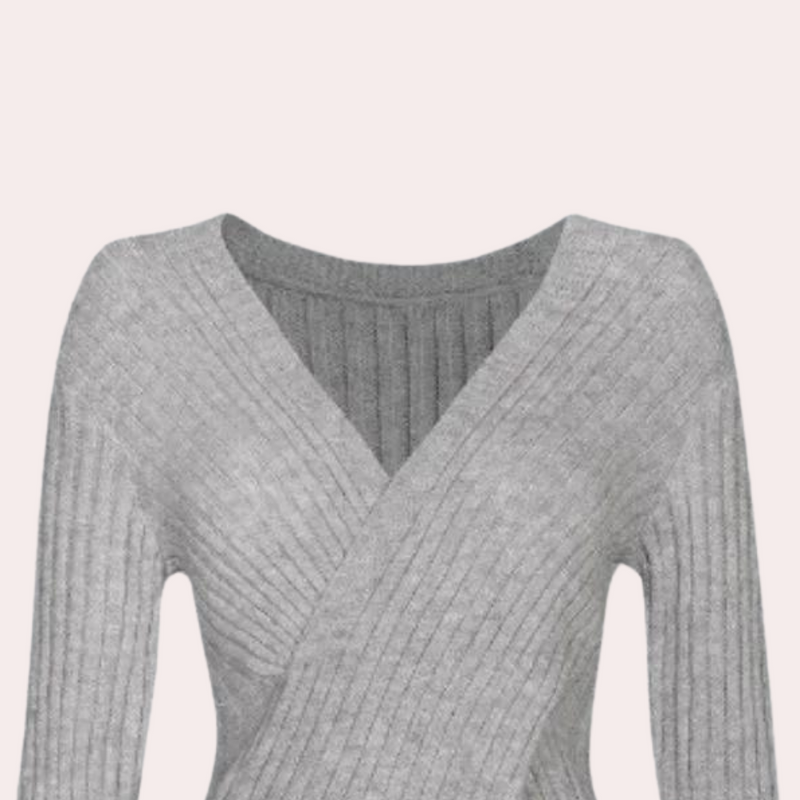 Trendy Chic Damenpullover Wein