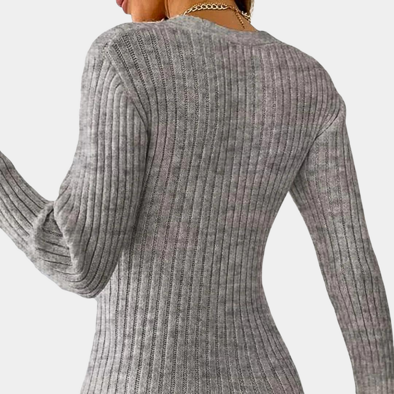 Trendy Chic Damenpullover Wein