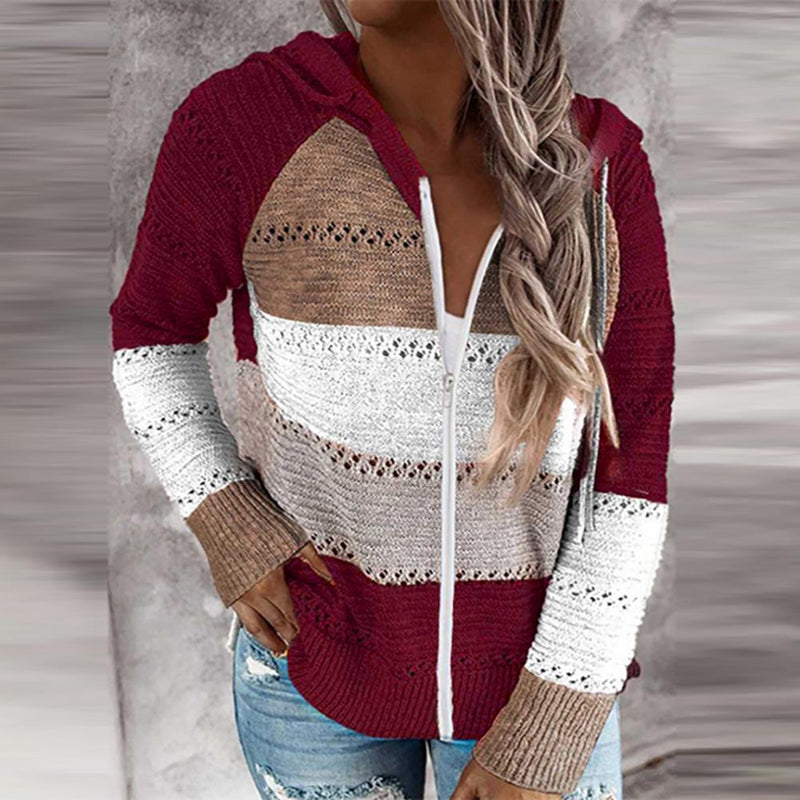 Modischer Pullover mit V-Ausschnitt