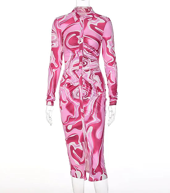 Weiches Hemdkleid mit Knopfleiste für dich zum Tragen