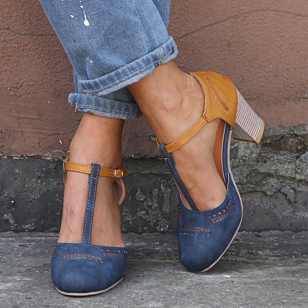 Bequeme Elegante Vintage Damen Festliche Klassische Pumps