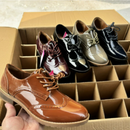 Bequeme Elegante Vintage Schuhe Mit Glänzendem Leder Schuhe