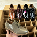 Bequeme Elegante Vintage Schuhe Mit Glänzendem Leder Schuhe