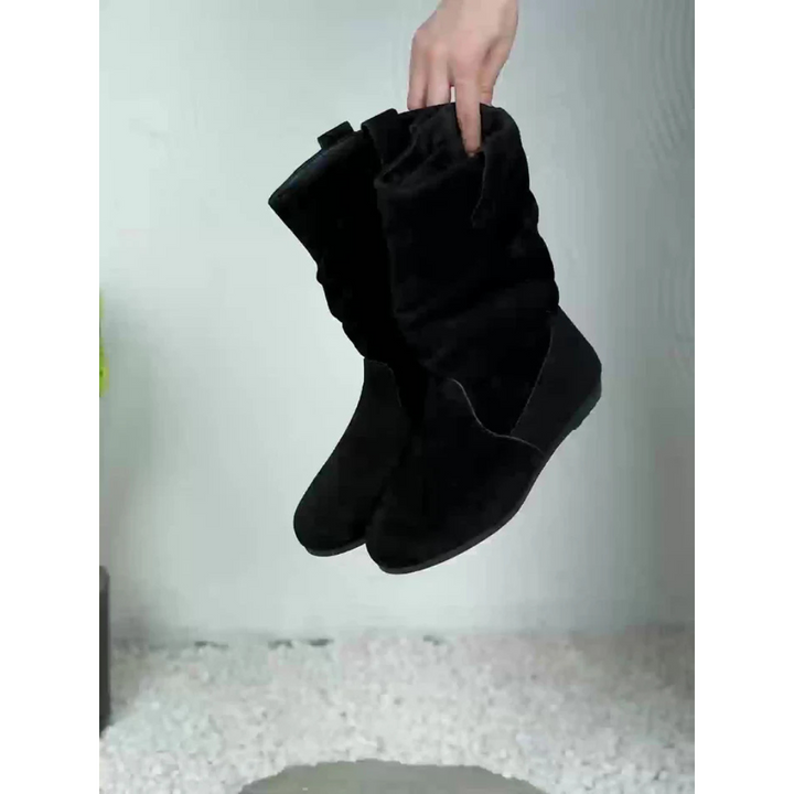 Bequeme Schlupf Alltagstaugliche Warm Stilvolle Stiefeletten