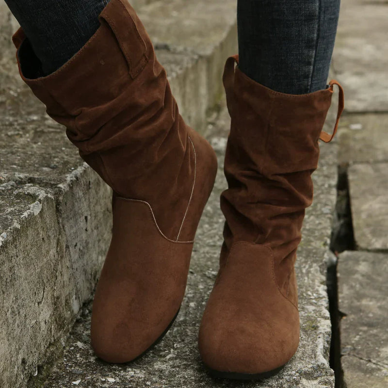 Bequeme Schlupf Alltagstaugliche Warm Stilvolle Stiefeletten