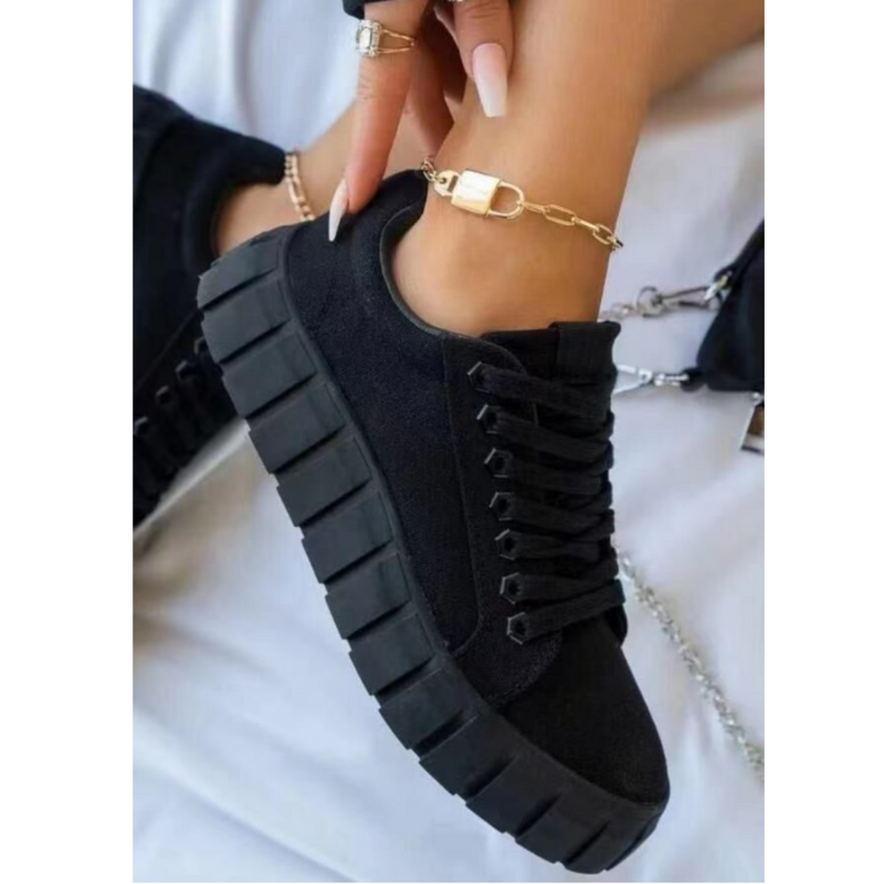 Bequeme Stilvolle Damen Bunte Weiche Plateauschuhe