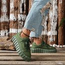 Bequeme Stilvolle Damen Bunte Weiche Plateauschuhe