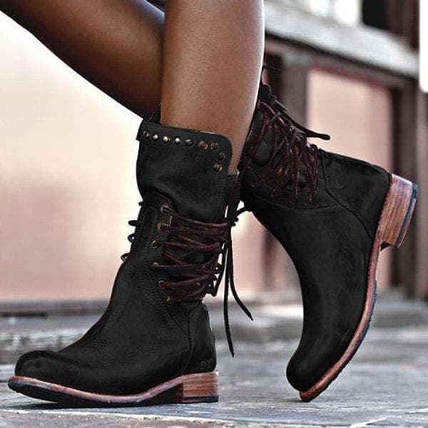 Bequeme Warme Elegante Schlupf Ohne Schnürsenkel Stiefel