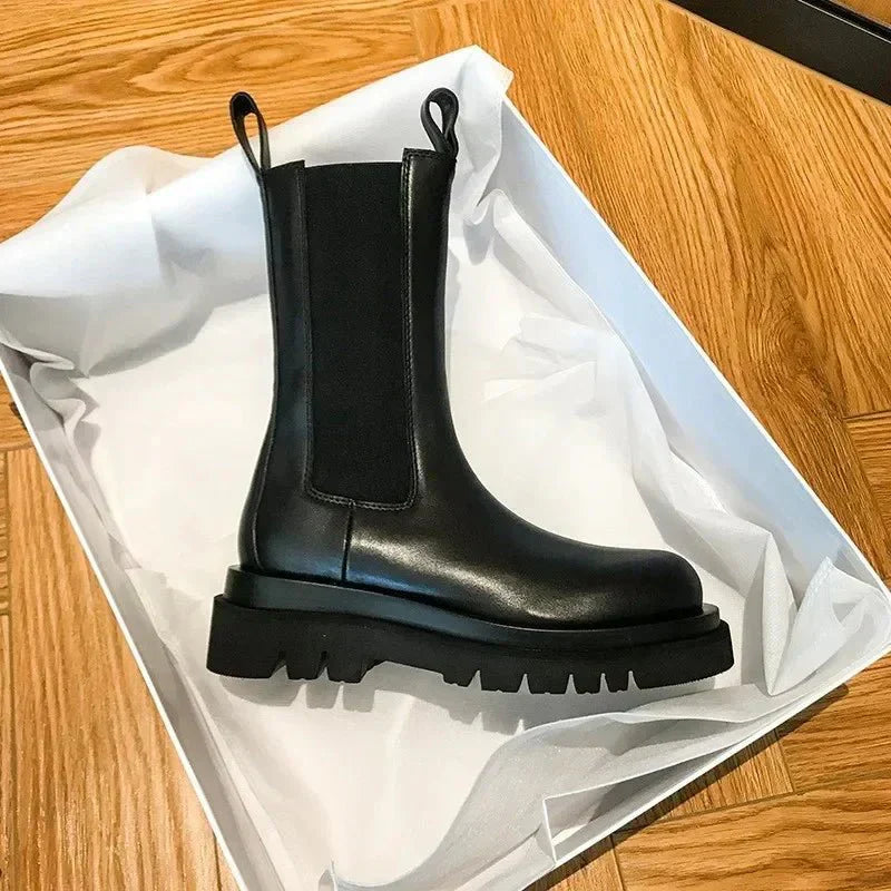 Bequeme Warme Schlupfstiefel Damen Alltag Ideale Stiefel