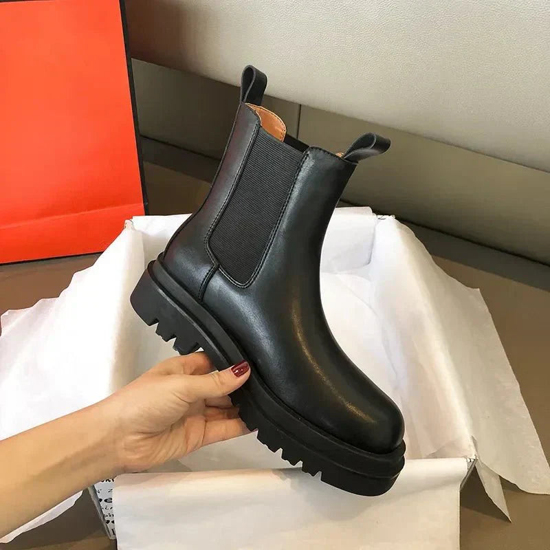 Bequeme Warme Schlupfstiefel Damen Alltag Ideale Stiefel