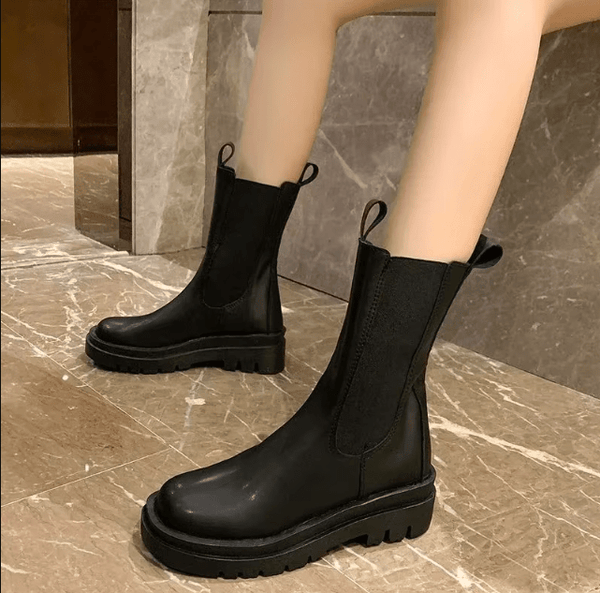 Bequeme Warme Schlupfstiefel Damen Alltag Ideale Stiefel
