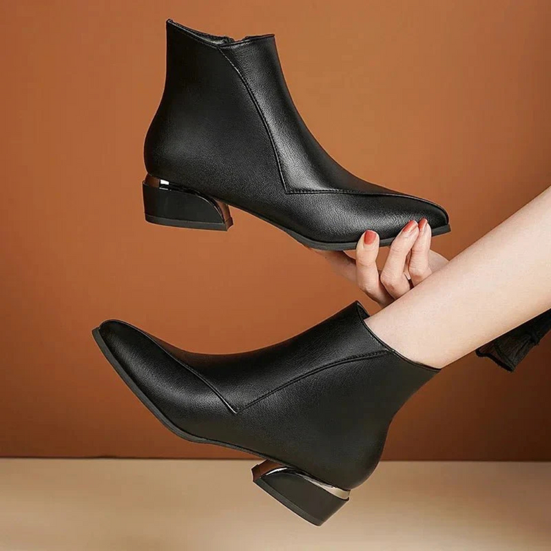 Bequeme Warme Stilvolle Alltagstauglich Reißverschluss Stiefel