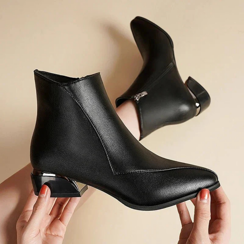Bequeme Warme Stilvolle Alltagstauglich Reißverschluss Stiefel