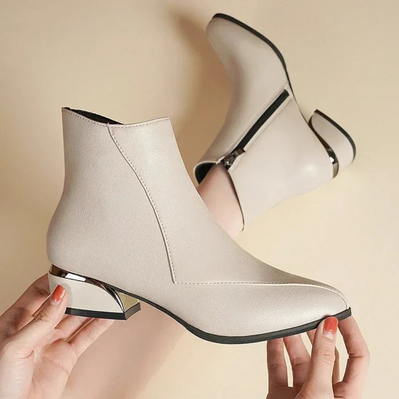 Bequeme Warme Stilvolle Alltagstauglich Reißverschluss Stiefel