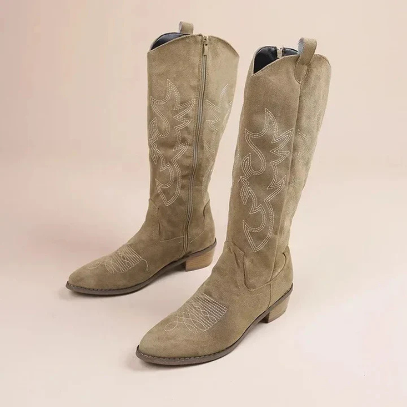 Bequeme Warme Western Klassisch Robuste Schöne Stiefel