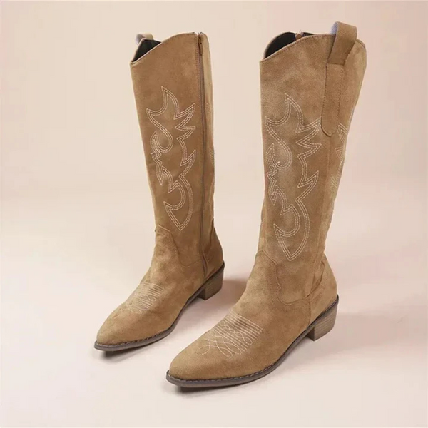 Bequeme Warme Western Klassisch Robuste Schöne Stiefel