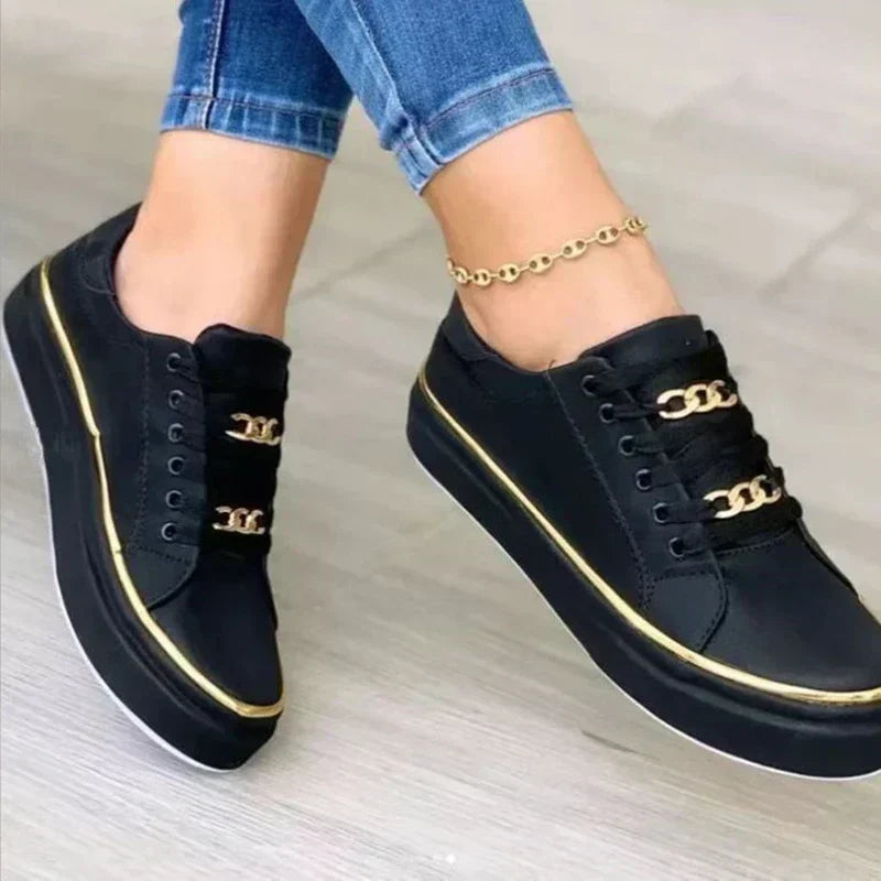 Bequeme Weiche Alltags Damen Hohe Komfort Turnschuhe