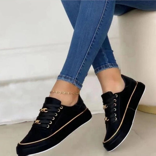 Bequeme Weiche Alltags Damen Hohe Komfort Turnschuhe
