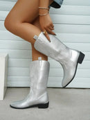 Bequeme Weiche Elegante Robuste Breite Western Stiefel