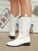 Bequeme Weiche Elegante Robuste Breite Western Stiefel