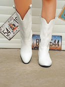 Bequeme Weiche Elegante Robuste Breite Western Stiefel