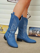 Bequeme Weiche Elegante Robuste Breite Western Stiefel