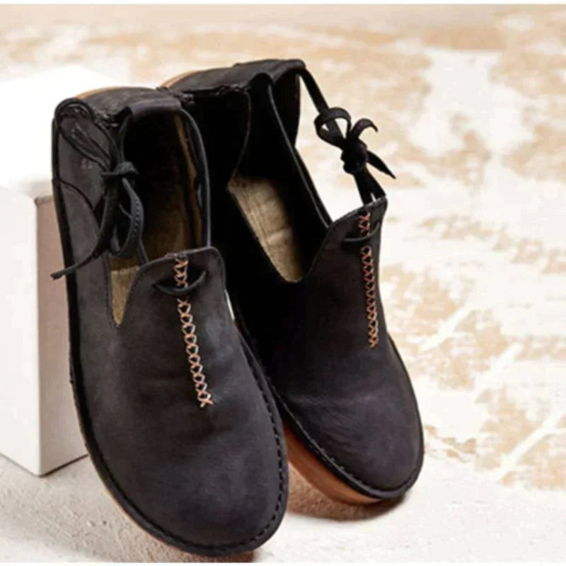 Bequeme Weiche Vintage Damen Alltag Komfort Stilvoll Schuhe