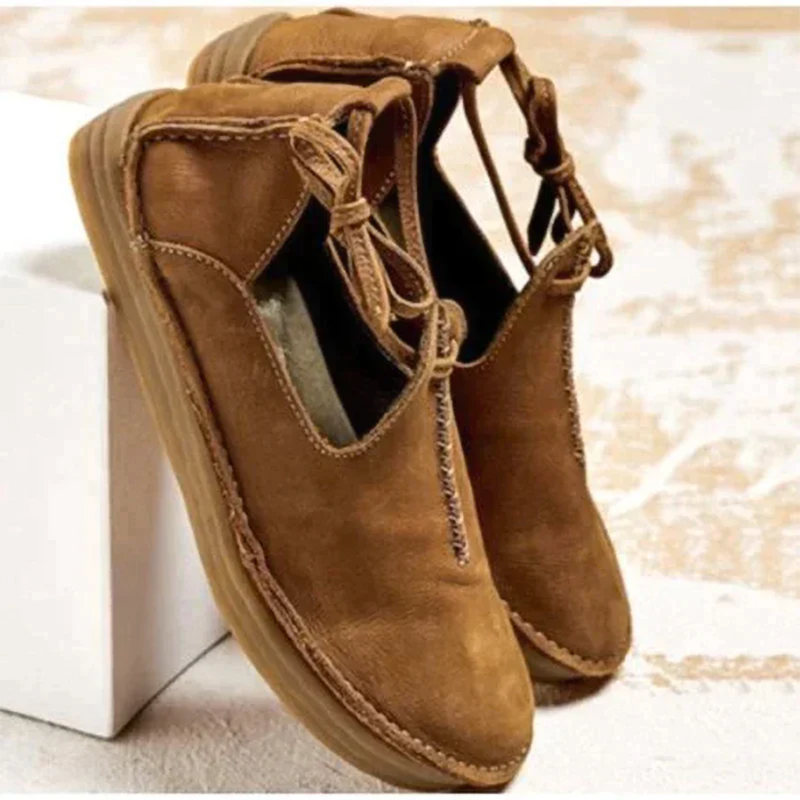 Bequeme Weiche Vintage Damen Alltag Komfort Stilvoll Schuhe
