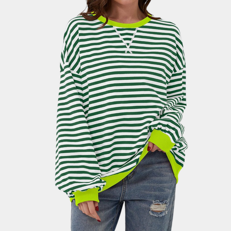 Bequemer Bunter Pullover Für Frauen Mit Stil