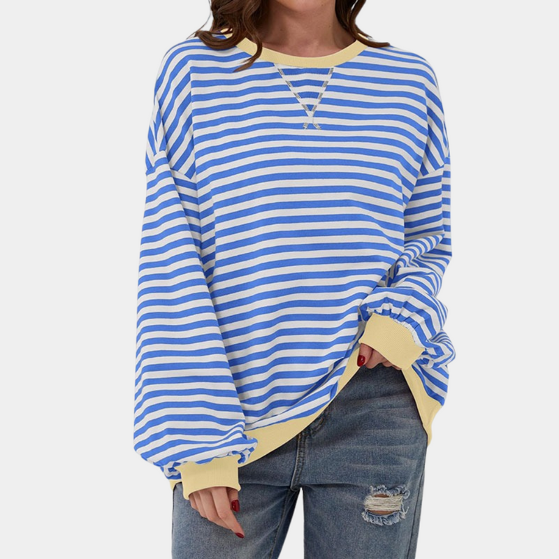 Bequemer Bunter Pullover Für Frauen Mit Stil