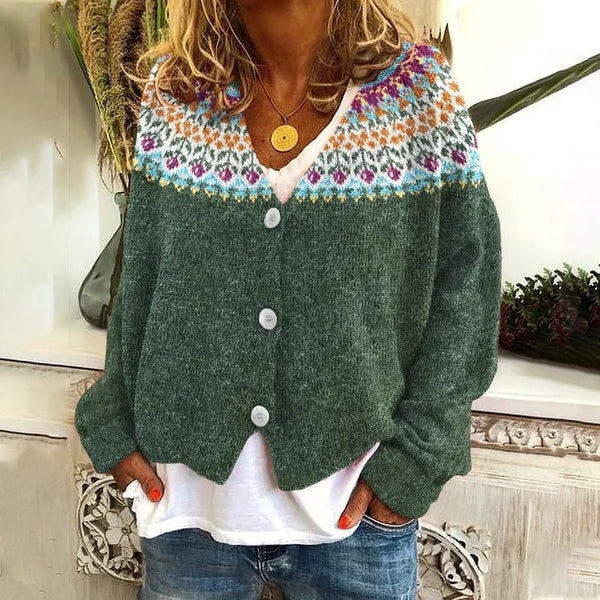 Bequemer Bunter Pullover Mit Langen Ärmeln Für Alle
