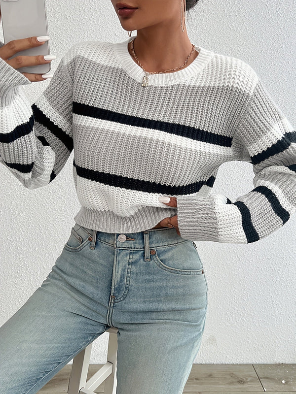 Bequemer Bunter Strickpullover Für Jeden Anlass