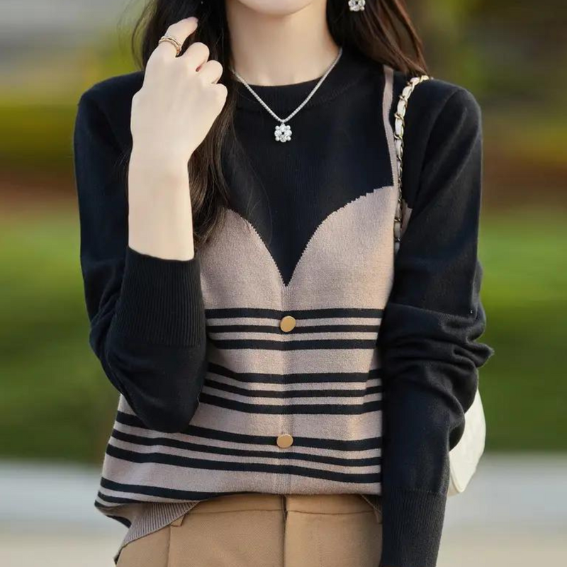 Bequemer Eleganter Pullover Für Damen Im Modernen Stil