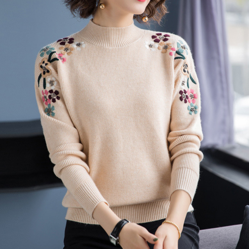 Bequemer Eleganter Pullover Für Frauen Im Alltag