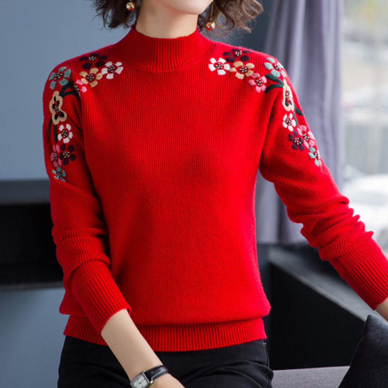 Bequemer Eleganter Pullover Für Frauen Im Alltag