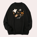 Bequemer Halloween Pullover für Frauen im Lockeren Schnitt