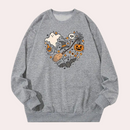 Bequemer Halloween Pullover für Frauen im Lockeren Schnitt