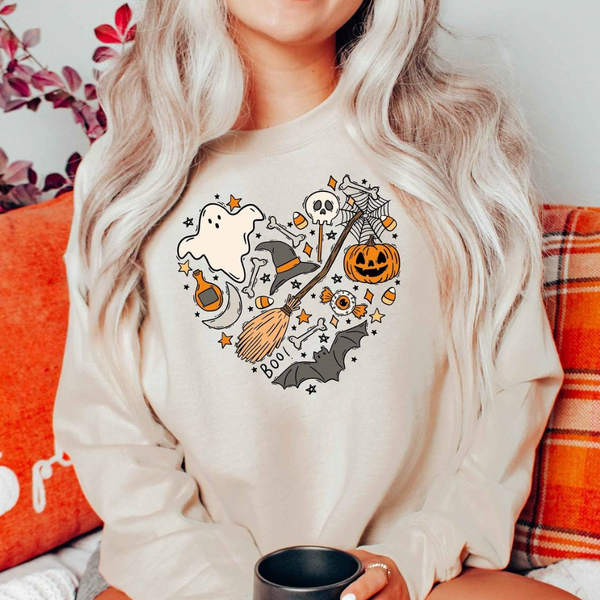 Bequemer Halloween Pullover für Frauen im Lockeren Schnitt