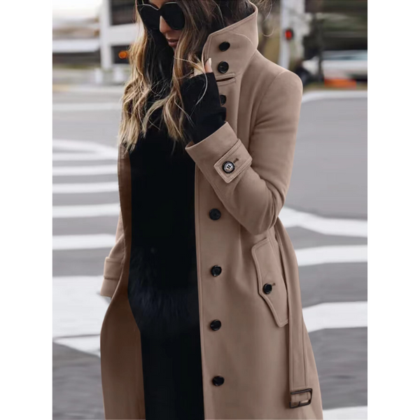 Bequemer Langer Wintermantel Warm Für Damen Schöner Mantel