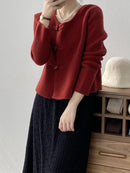 Bequemer Roter Pullover Mit Stil Für Jeden Tag