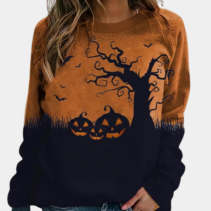 Bequemer Und Warmer Pullover Für Damen Im Halloween Stil